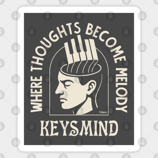 Melody Architect. Keysmind Magnet by filiposwear